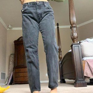 Black Straight-leg Wrangler Jeans